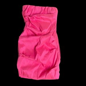 allison + kelly Hot Pink Strapless Ruched Mini Dress – Size S (Retail $79)